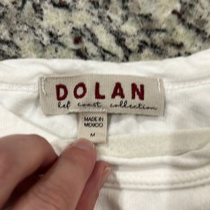 Anthropologie Dolan cross back embroidered tank